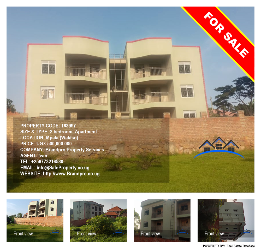 2 bedroom Apartment  for sale in Mpala Wakiso Uganda, code: 163997