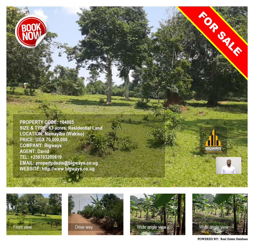 Residential Land  for sale in Namayiba Wakiso Uganda, code: 164005