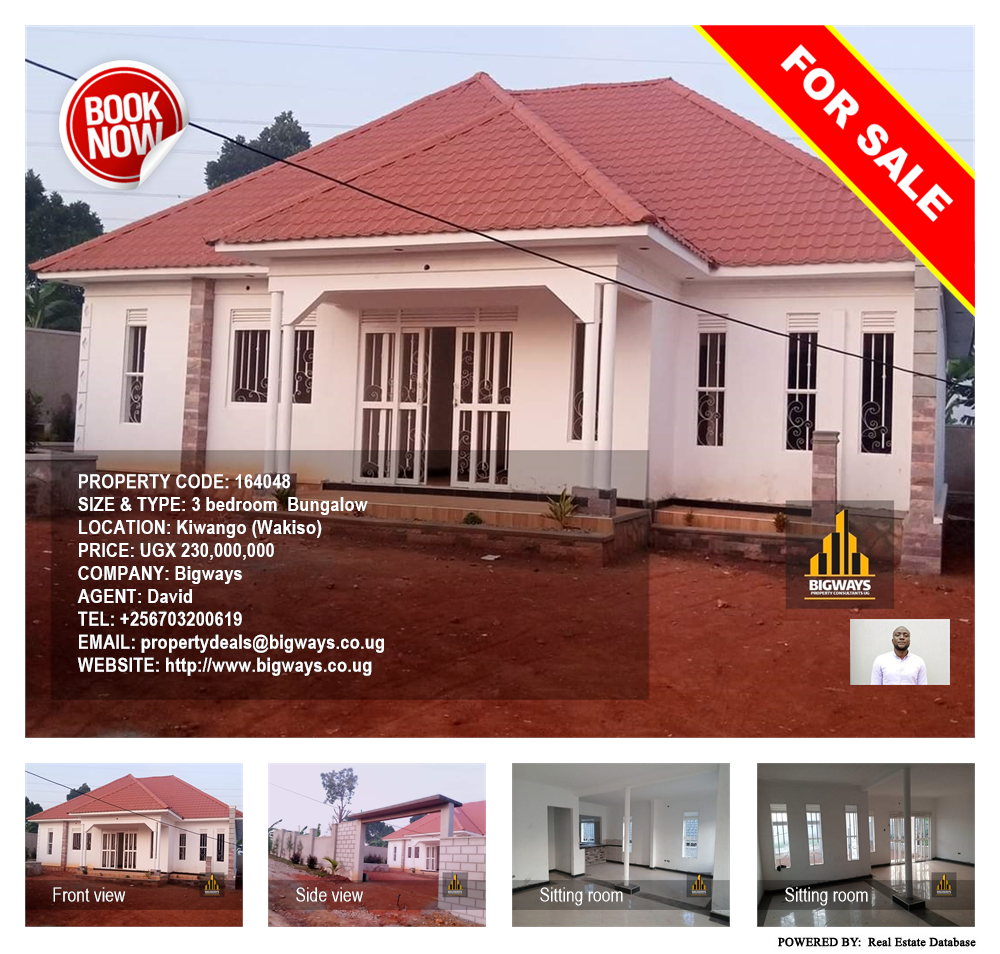 3 bedroom Bungalow  for sale in Kiwango Wakiso Uganda, code: 164048