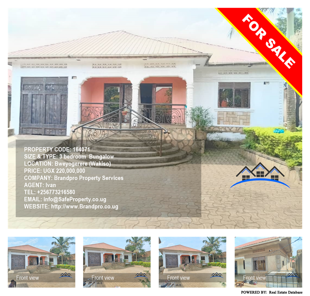 3 bedroom Bungalow  for sale in Bweyogerere Wakiso Uganda, code: 164071