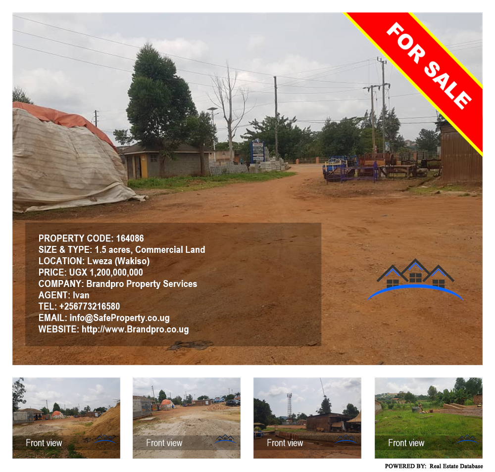 Commercial Land  for sale in Lweza Wakiso Uganda, code: 164086