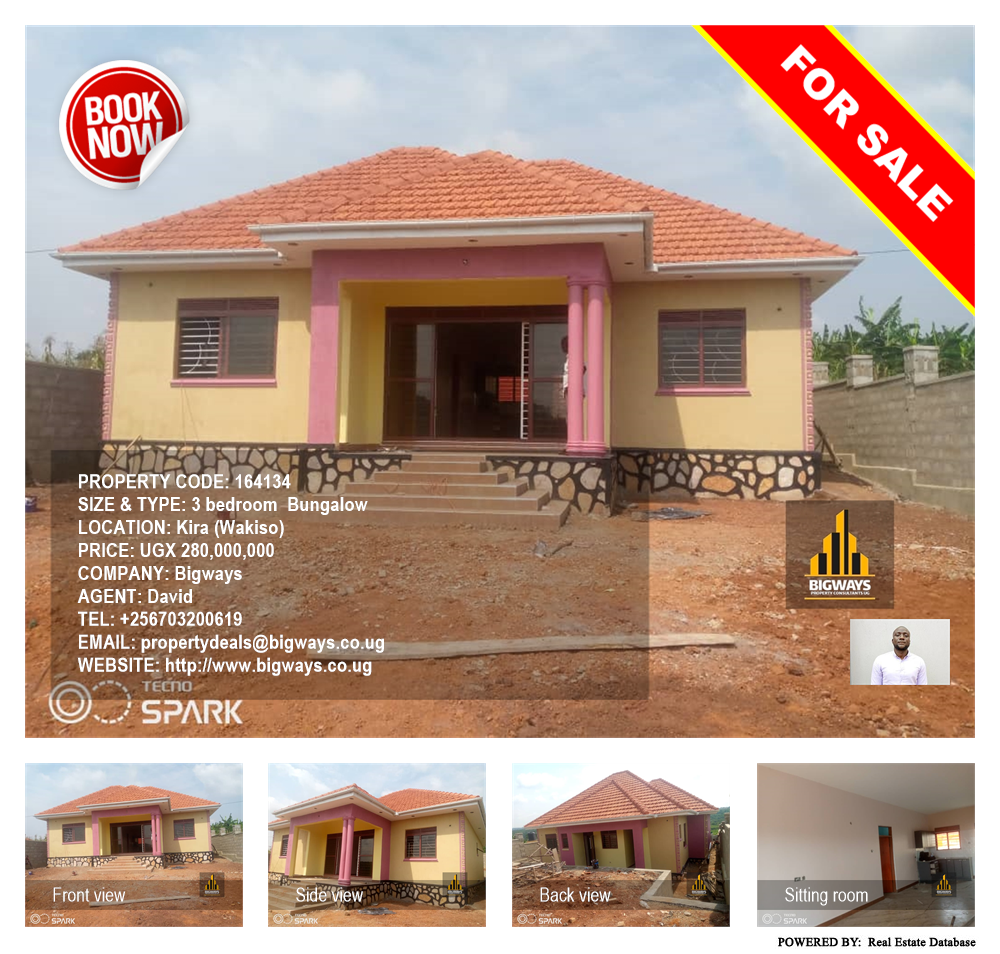 3 bedroom Bungalow  for sale in Kira Wakiso Uganda, code: 164134