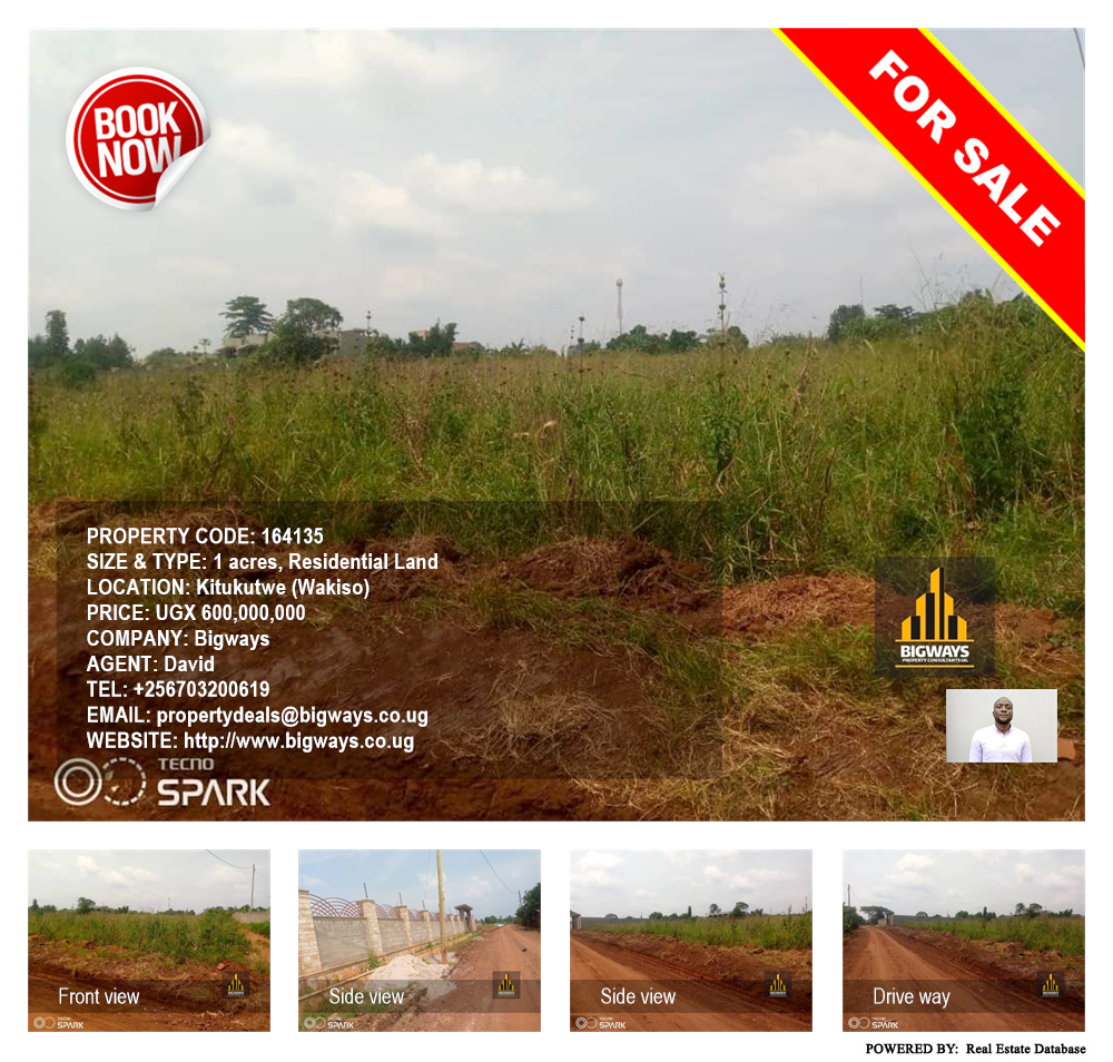 Residential Land  for sale in Kitukutwe Wakiso Uganda, code: 164135