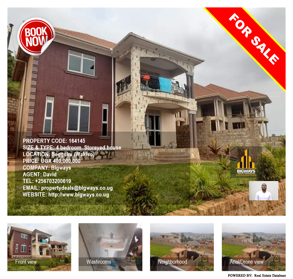 4 bedroom Storeyed house  for sale in Seguku Wakiso Uganda, code: 164145