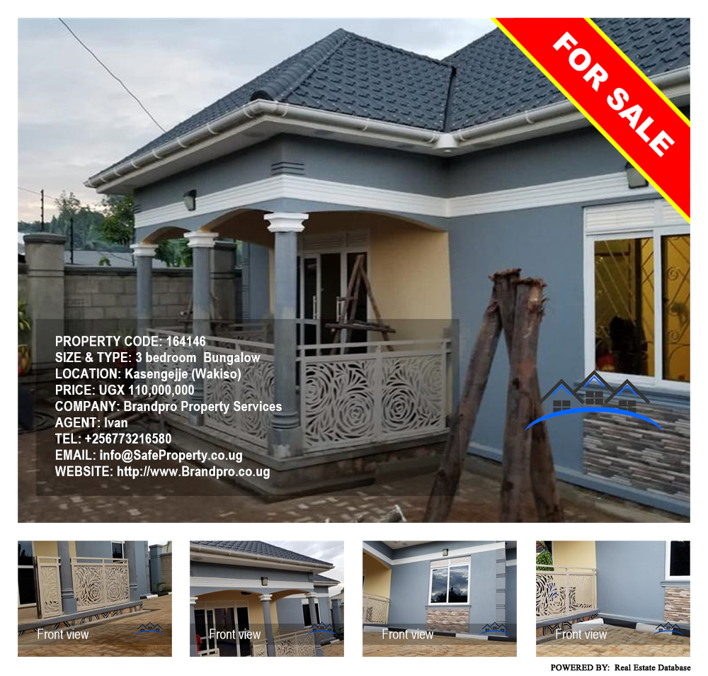 3 bedroom Bungalow  for sale in Kasengejje Wakiso Uganda, code: 164146