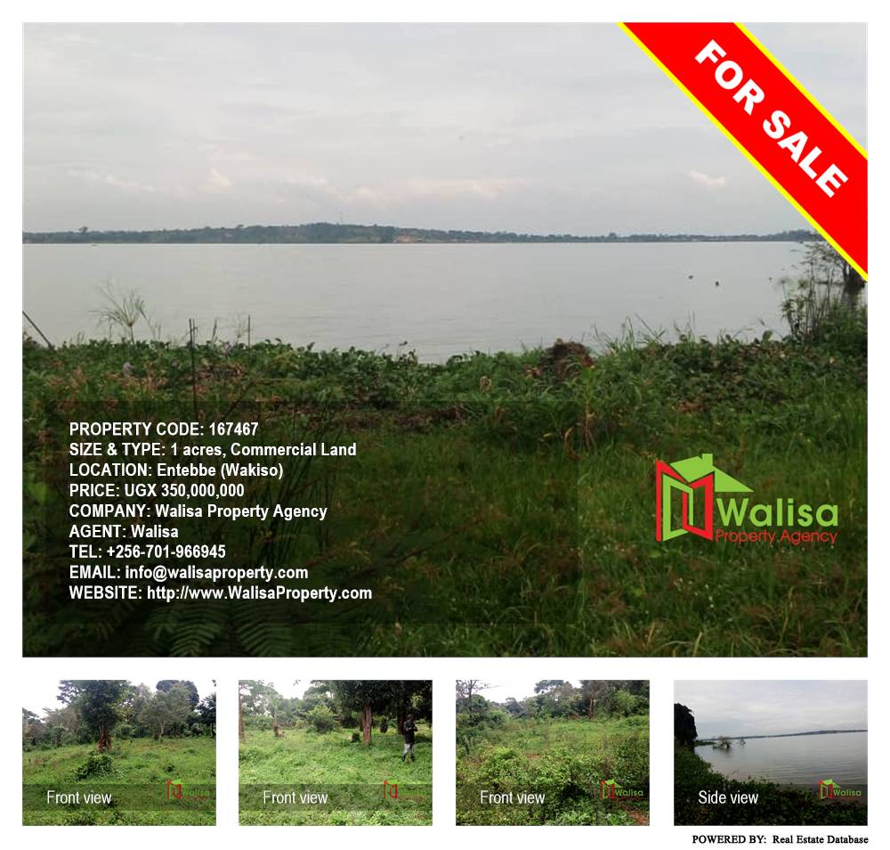 Commercial Land  for sale in Entebbe Wakiso Uganda, code: 167467