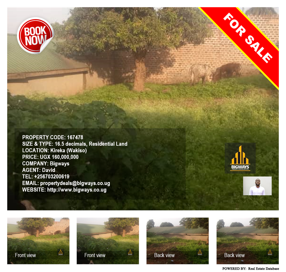 Residential Land  for sale in Kireka Wakiso Uganda, code: 167478