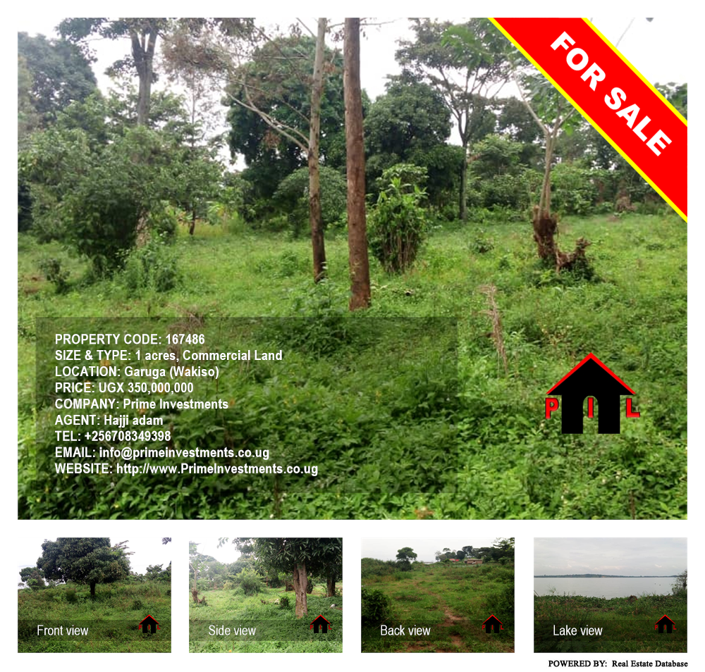 Commercial Land  for sale in Garuga Wakiso Uganda, code: 167486