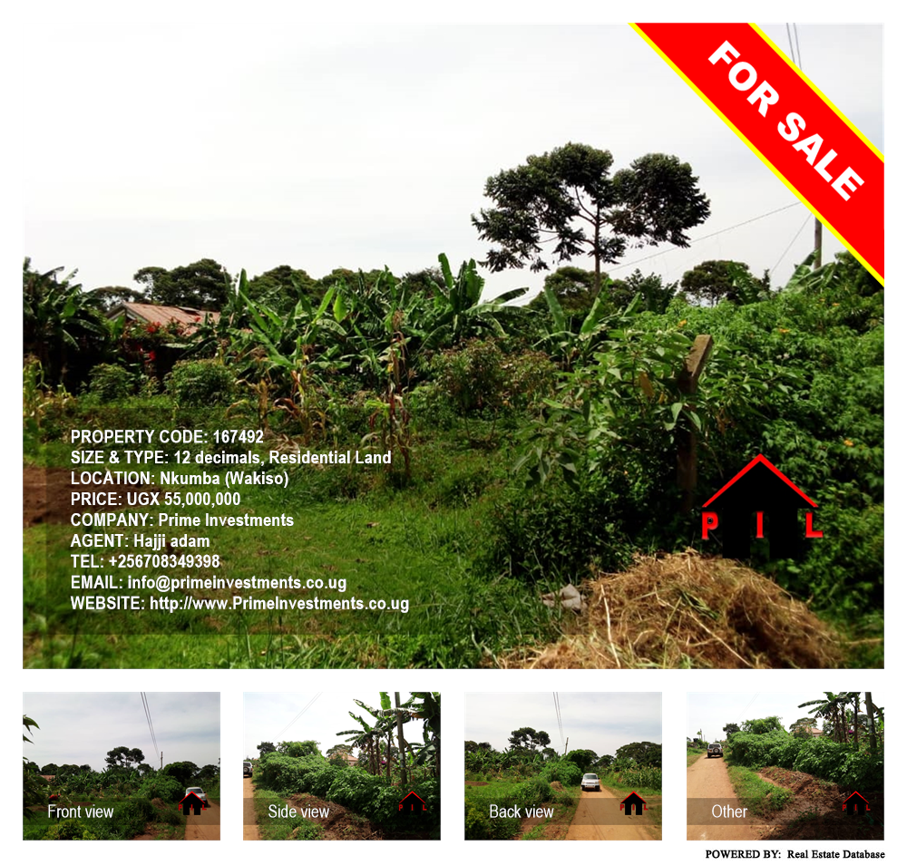 Residential Land  for sale in Nkumba Wakiso Uganda, code: 167492