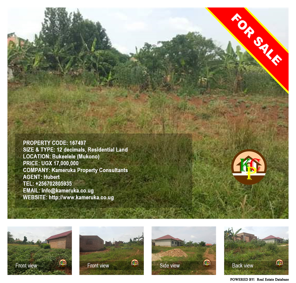 Residential Land  for sale in Bukeelele Mukono Uganda, code: 167497