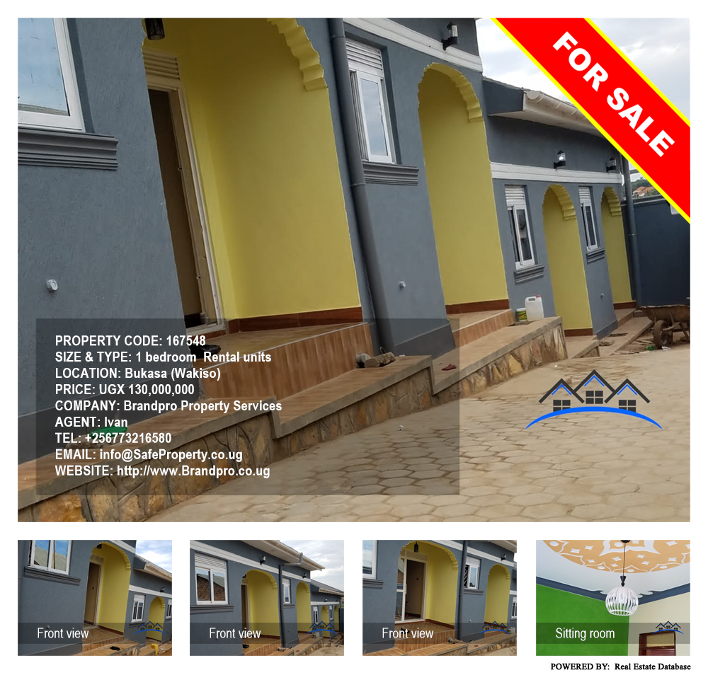 1 bedroom Rental units  for sale in Bukasa Wakiso Uganda, code: 167548