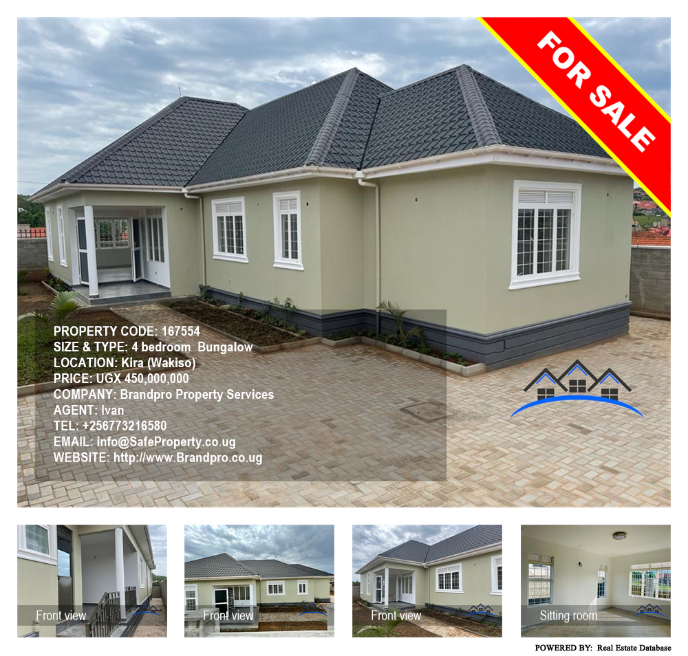 4 bedroom Bungalow  for sale in Kira Wakiso Uganda, code: 167554