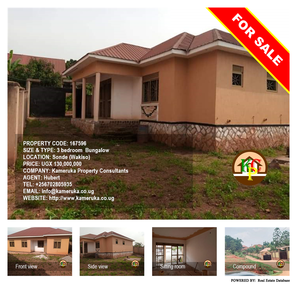 3 bedroom Bungalow  for sale in Sonde Wakiso Uganda, code: 167596