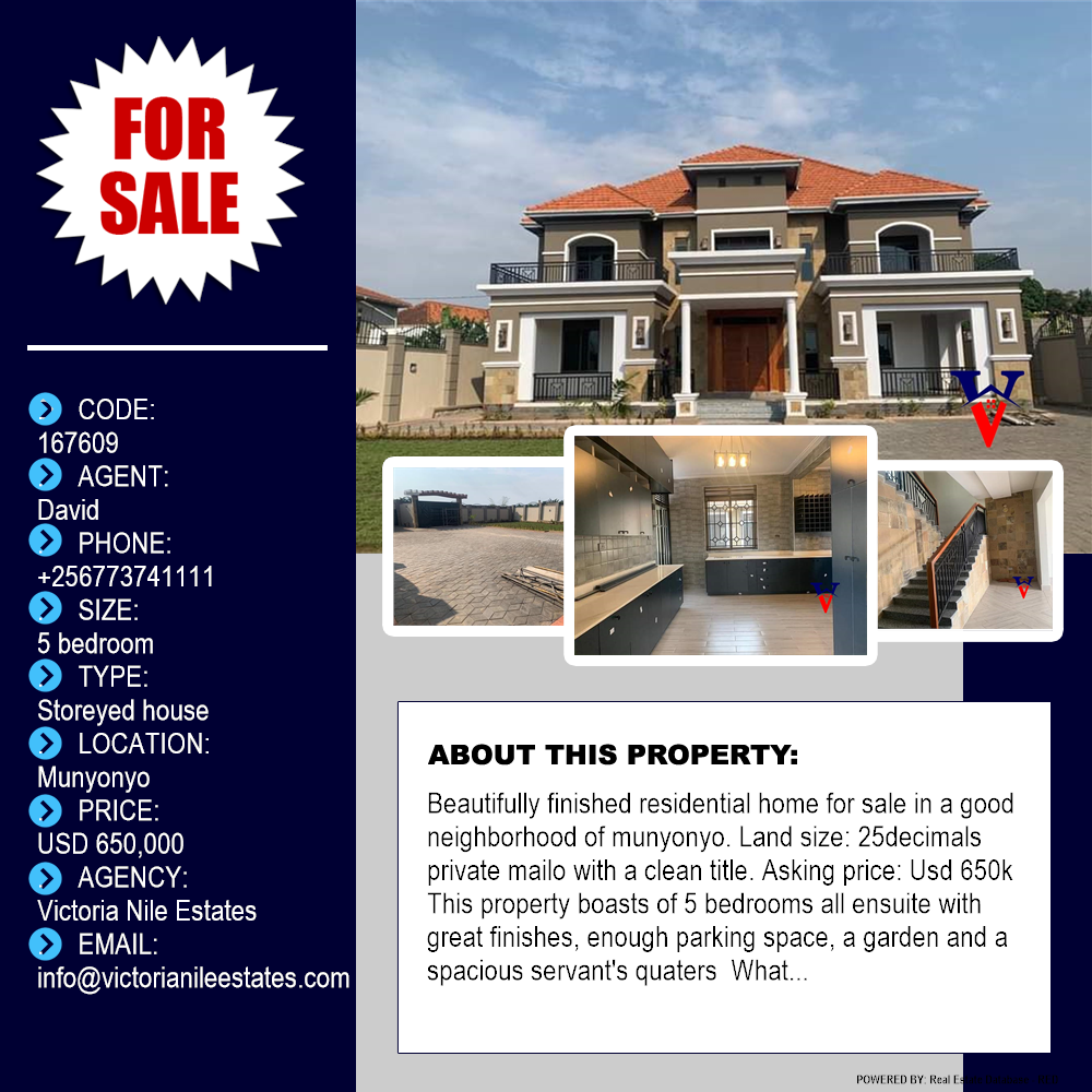 5 bedroom Storeyed house  for sale in Munyonyo Kampala Uganda, code: 167609