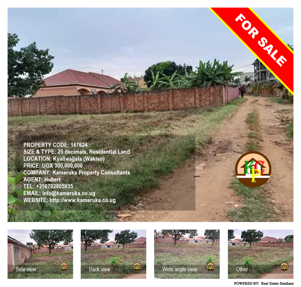 Residential Land  for sale in Kyaliwajjala Wakiso Uganda, code: 167624