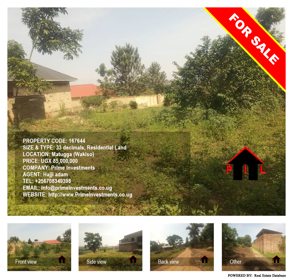 Residential Land  for sale in Matugga Wakiso Uganda, code: 167644
