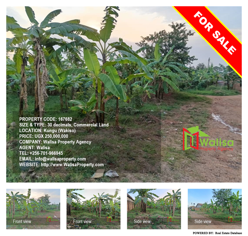 Commercial Land  for sale in Kungu Wakiso Uganda, code: 167682