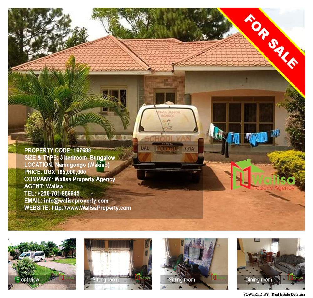 3 bedroom Bungalow  for sale in Namugongo Wakiso Uganda, code: 167688