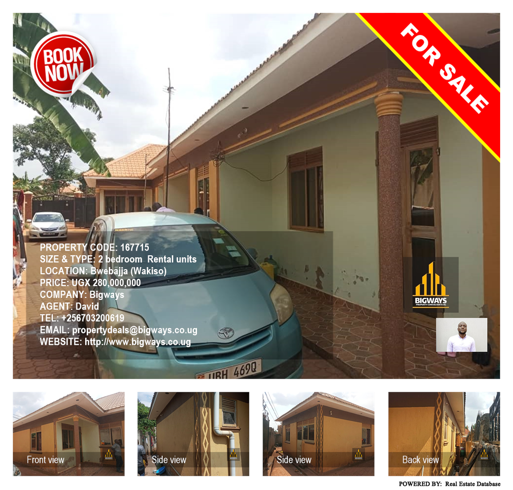 2 bedroom Rental units  for sale in Bwebajja Wakiso Uganda, code: 167715
