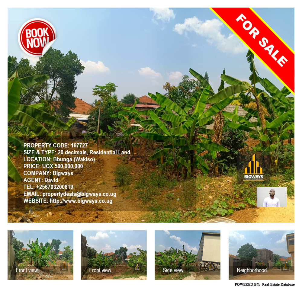 Residential Land  for sale in Bbunga Wakiso Uganda, code: 167727