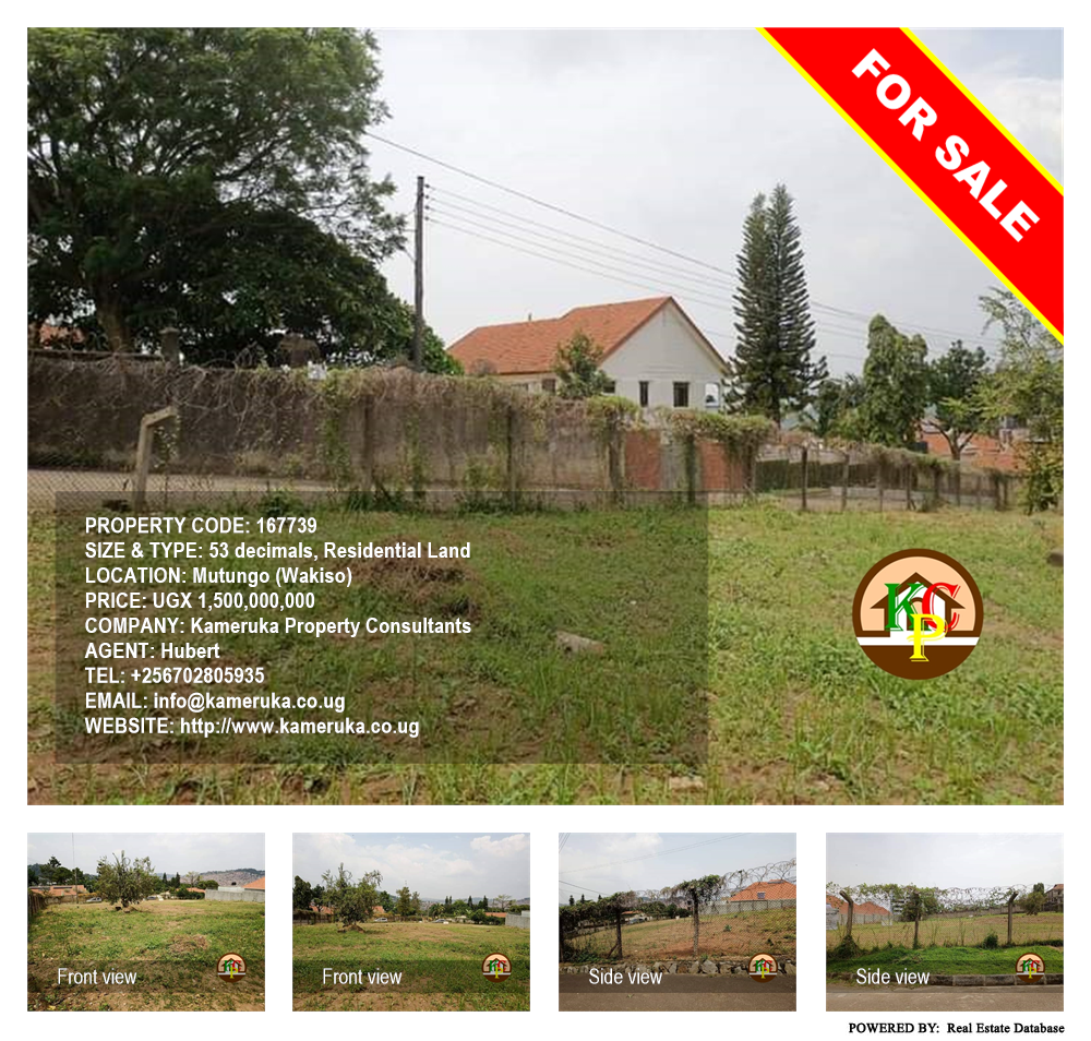 Residential Land  for sale in Mutungo Wakiso Uganda, code: 167739