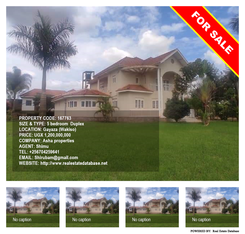 5 bedroom Duplex  for sale in Gayaza Wakiso Uganda, code: 167763