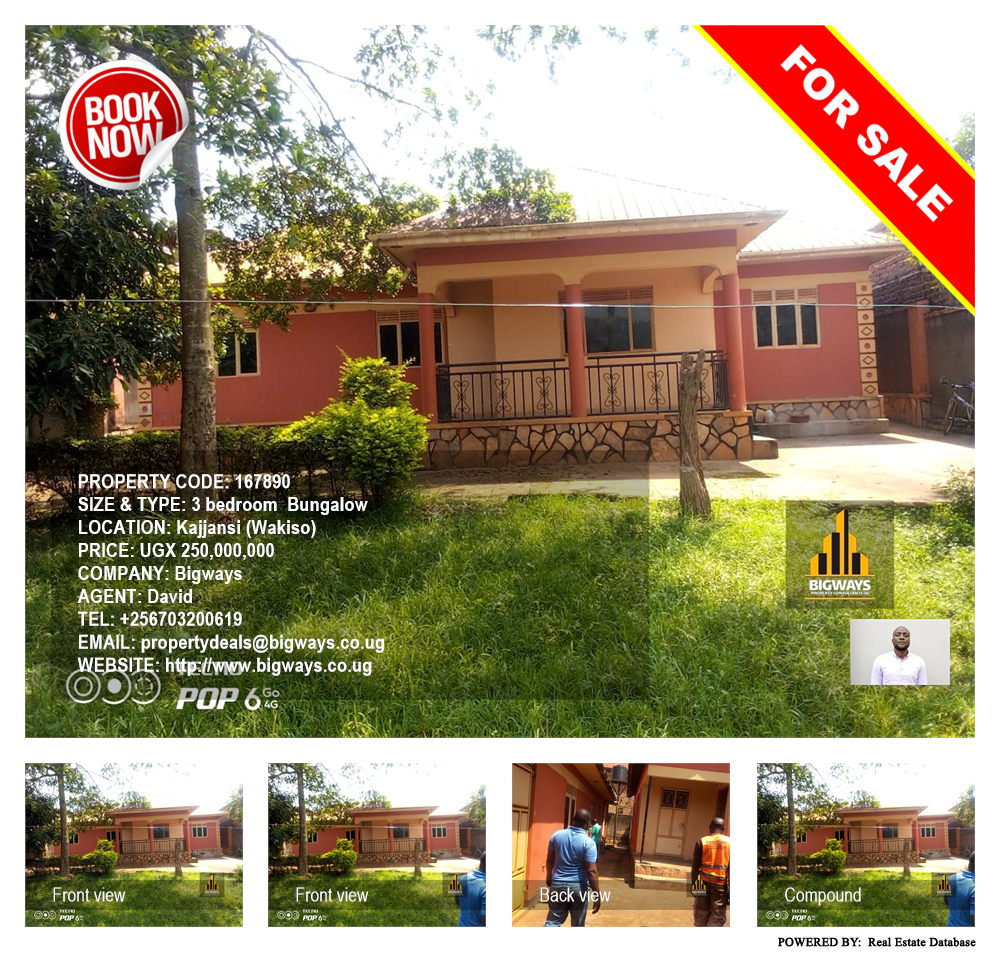 3 bedroom Bungalow  for sale in Kajjansi Wakiso Uganda, code: 167890