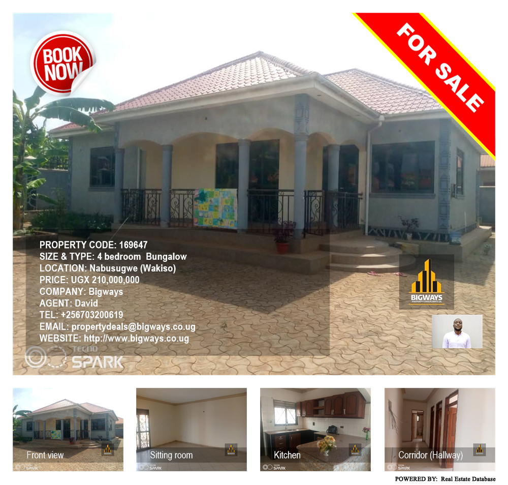 4 bedroom Bungalow  for sale in Nabusugwe Wakiso Uganda, code: 169647