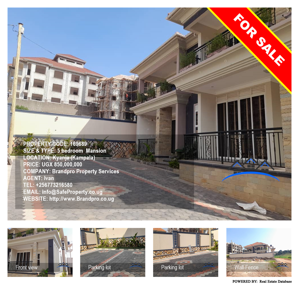 5 bedroom Mansion  for sale in Kyanja Kampala Uganda, code: 169689