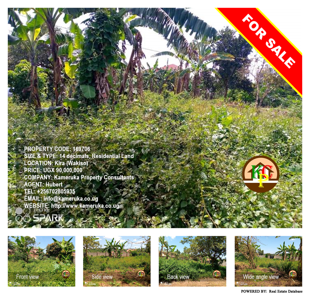 Residential Land  for sale in Kira Wakiso Uganda, code: 169706