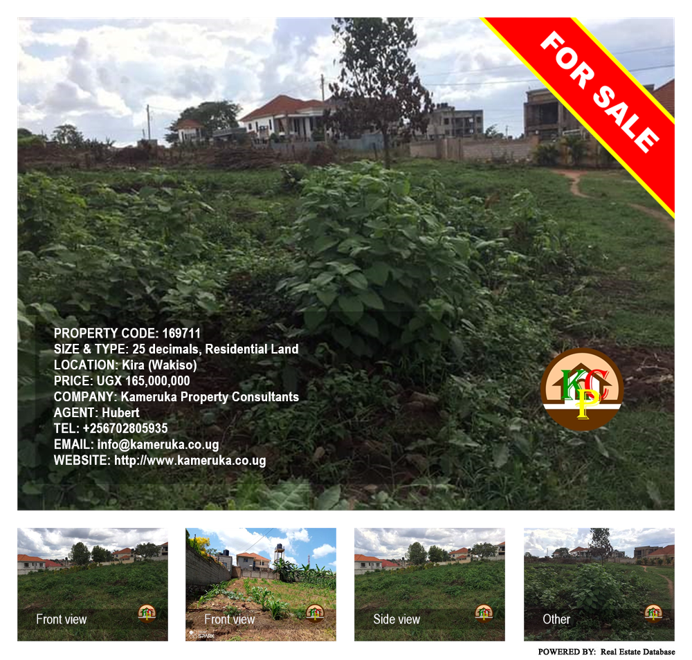 Residential Land  for sale in Kira Wakiso Uganda, code: 169711