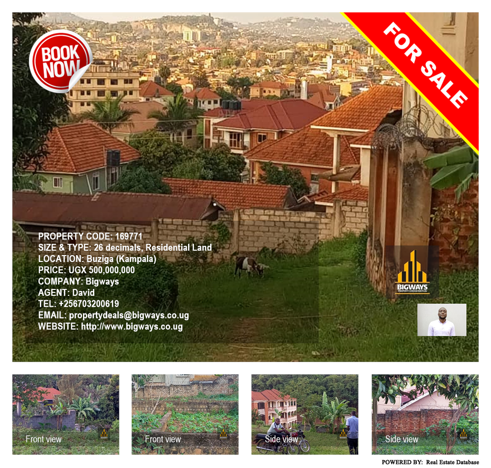 Residential Land  for sale in Buziga Kampala Uganda, code: 169771