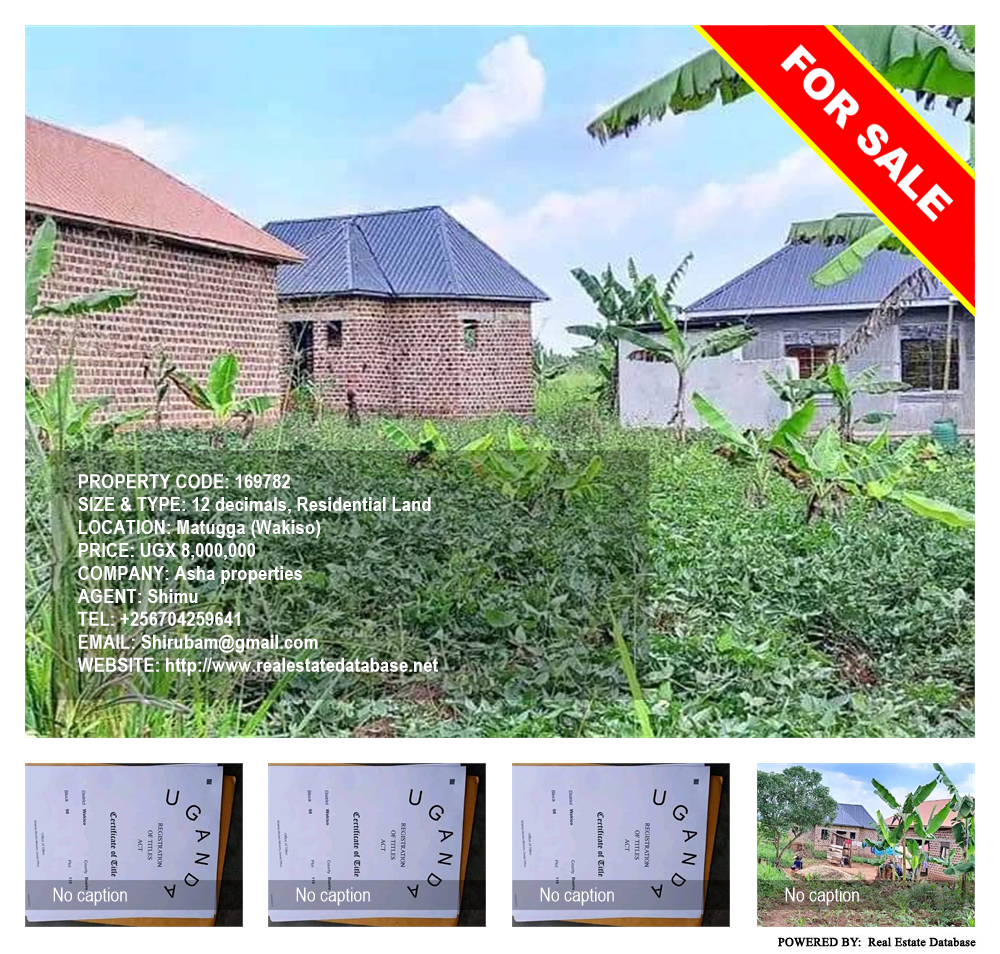 Residential Land  for sale in Matugga Wakiso Uganda, code: 169782