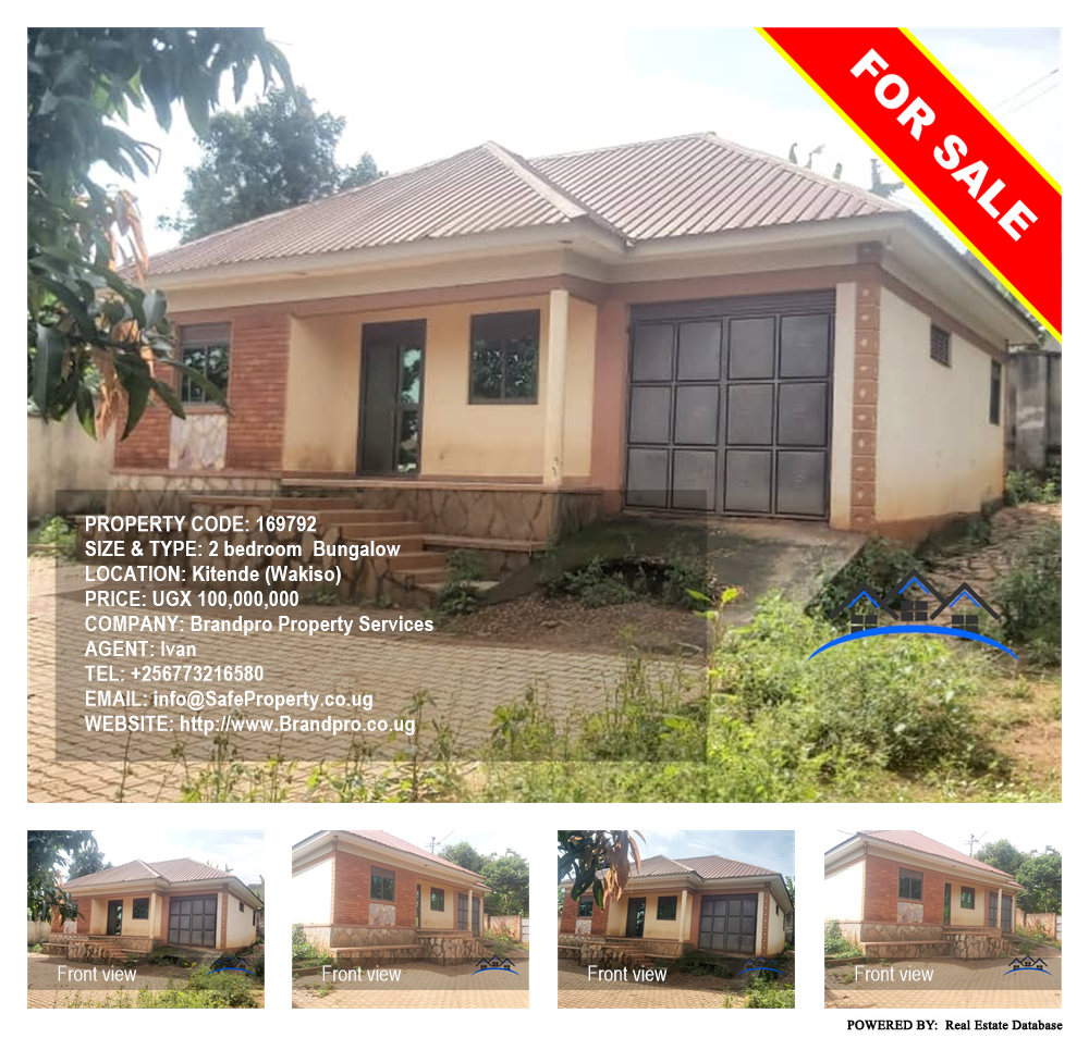 2 bedroom Bungalow  for sale in Kitende Wakiso Uganda, code: 169792