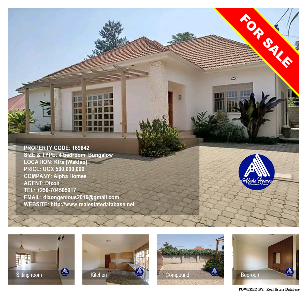 4 bedroom Bungalow  for sale in Kira Wakiso Uganda, code: 169842