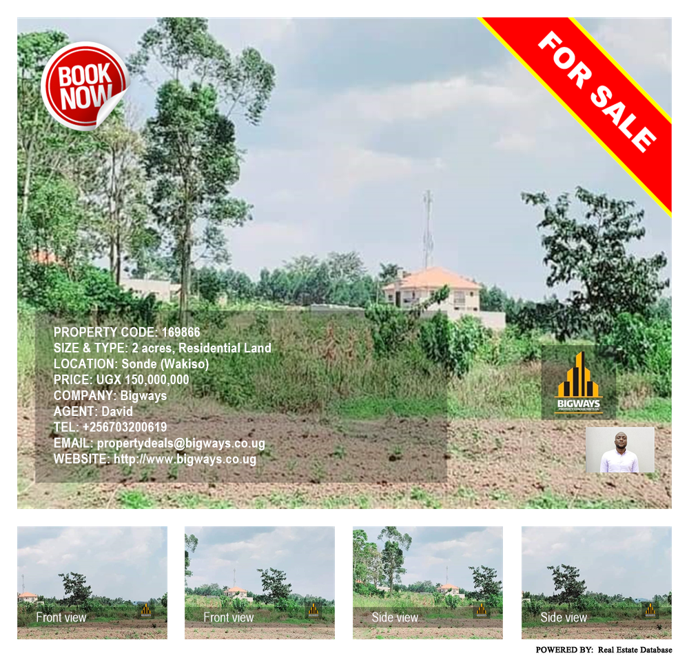 Residential Land  for sale in Sonde Wakiso Uganda, code: 169866