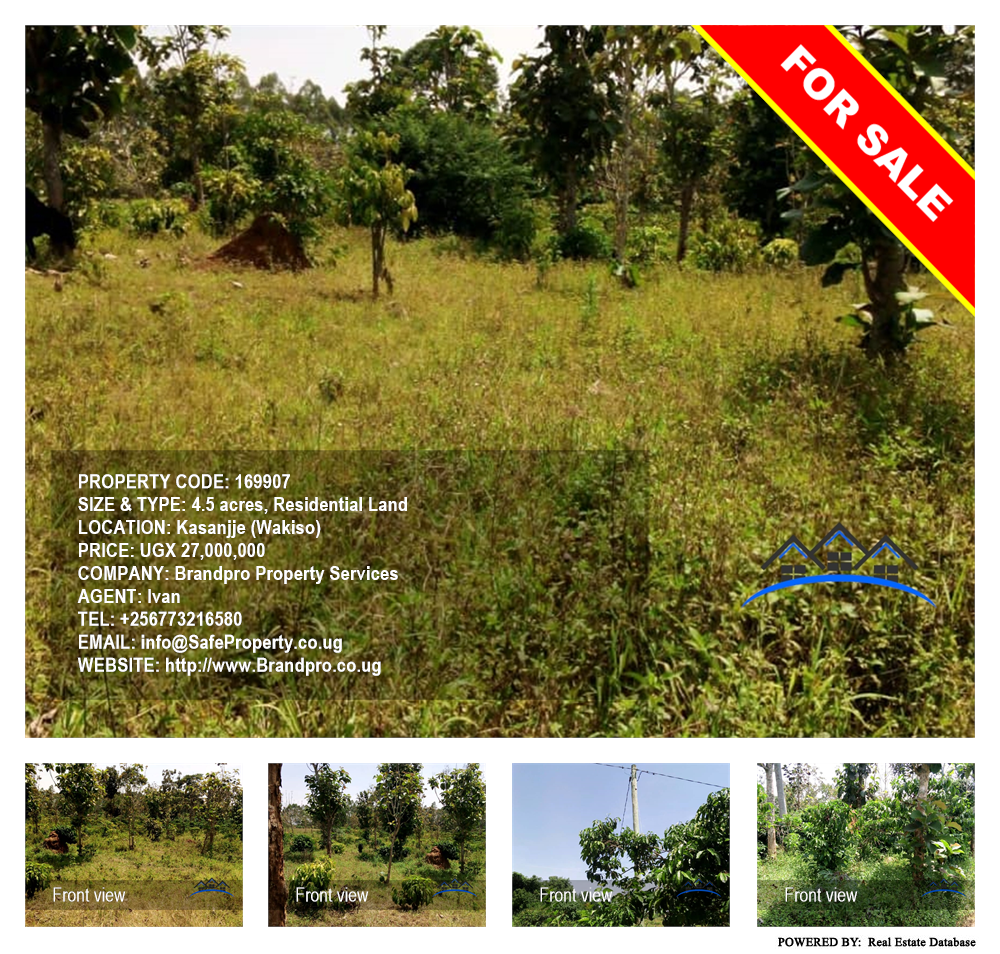 Residential Land  for sale in Kasanjje Wakiso Uganda, code: 169907