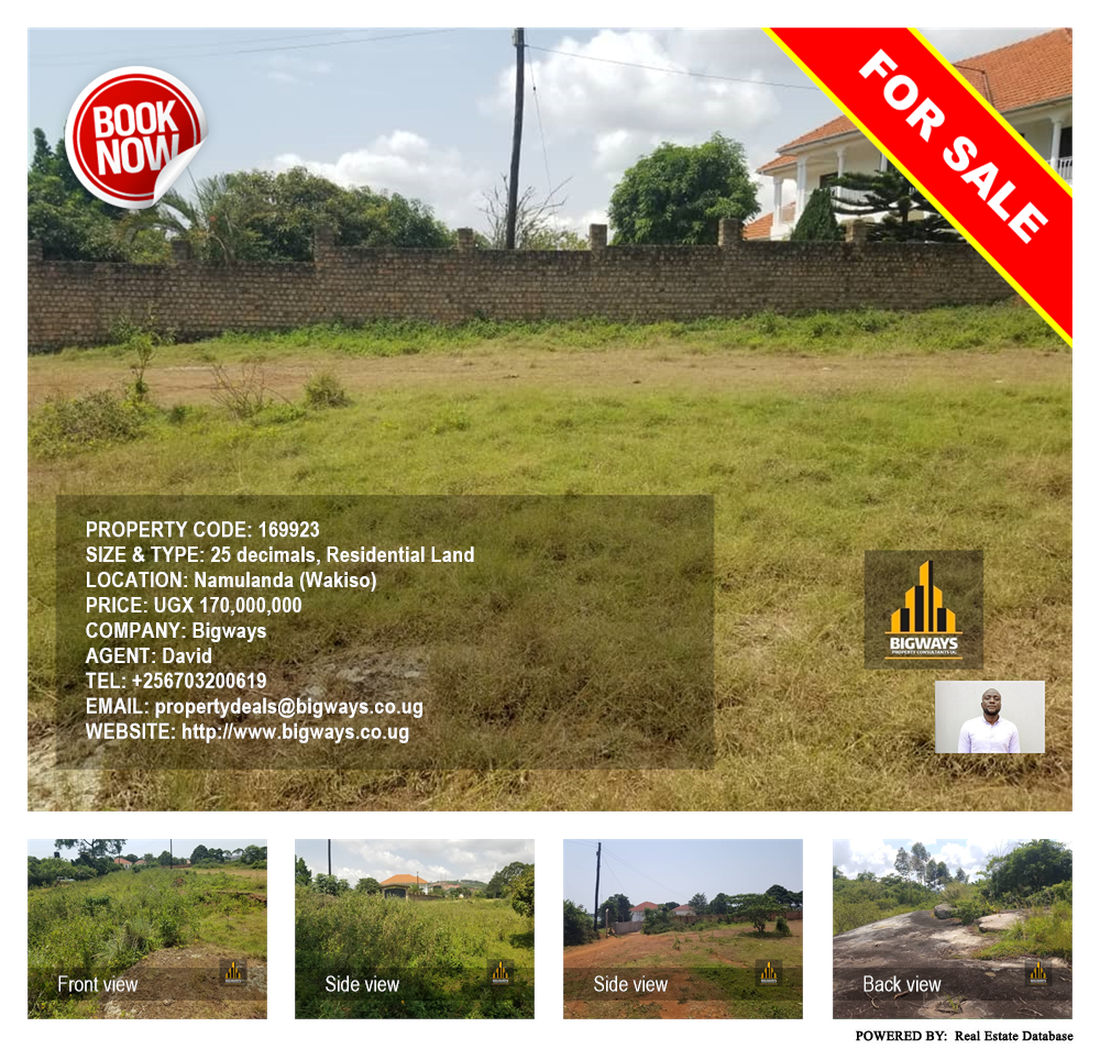Residential Land  for sale in Namulanda Wakiso Uganda, code: 169923