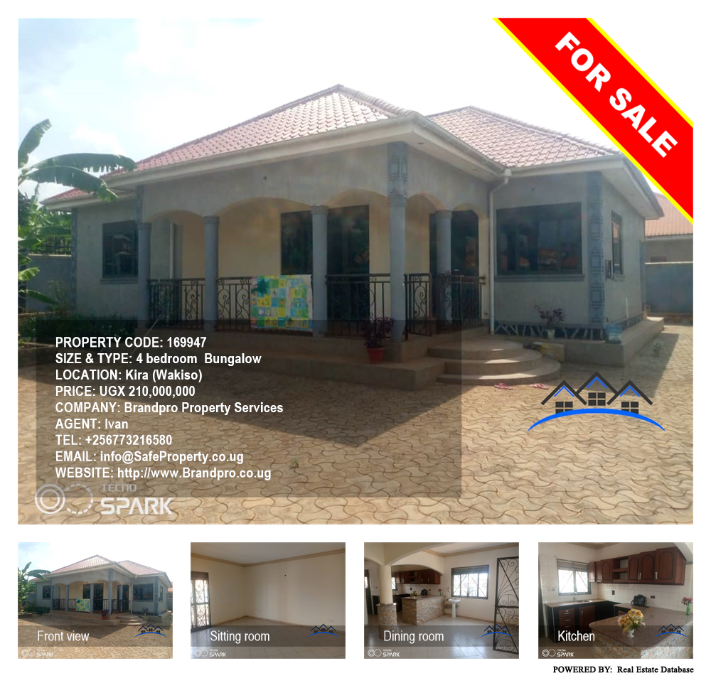 4 bedroom Bungalow  for sale in Kira Wakiso Uganda, code: 169947