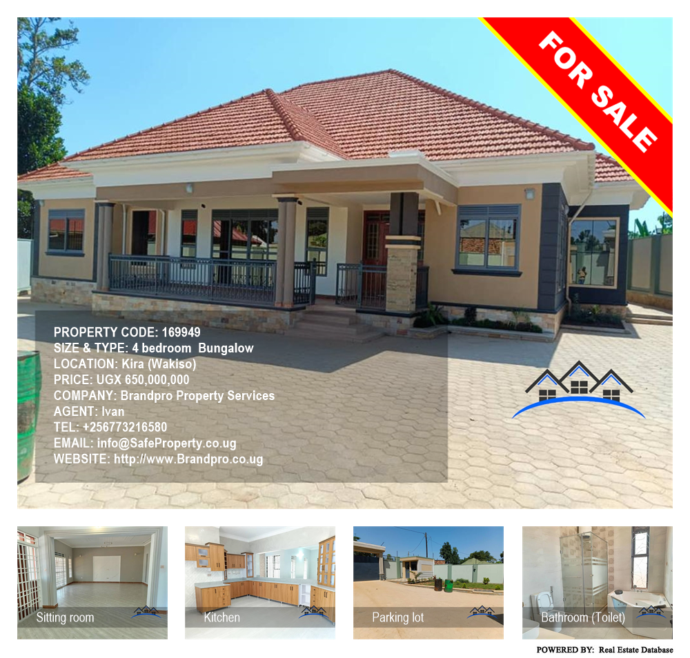 4 bedroom Bungalow  for sale in Kira Wakiso Uganda, code: 169949