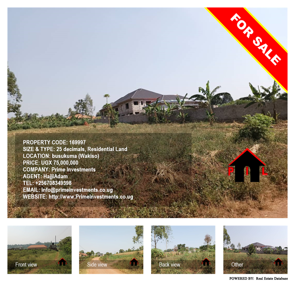 Residential Land  for sale in Busukuma Wakiso Uganda, code: 169997