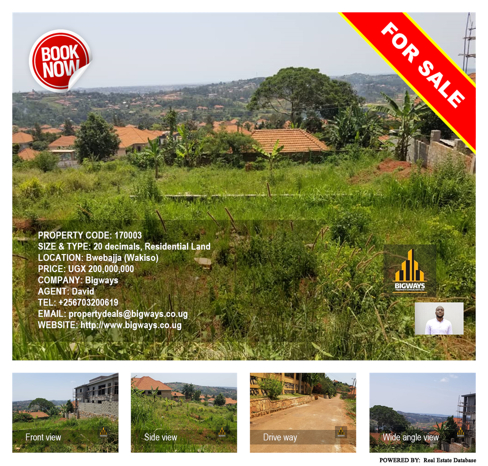 Residential Land  for sale in Bwebajja Wakiso Uganda, code: 170003