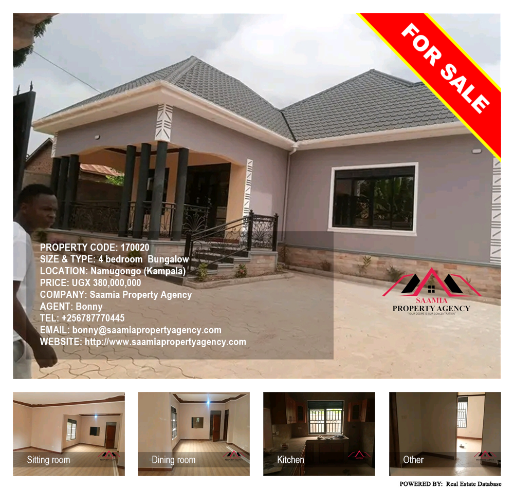 4 bedroom Bungalow  for sale in Namugongo Kampala Uganda, code: 170020