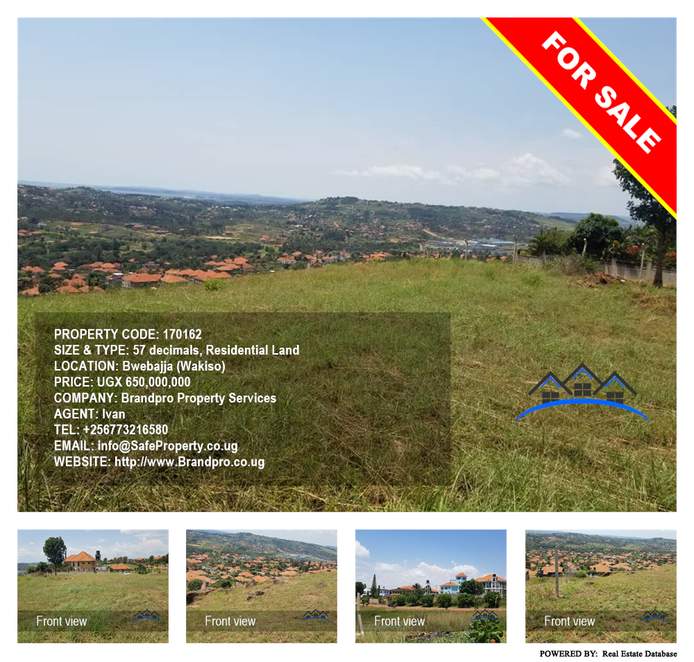 Residential Land  for sale in Bwebajja Wakiso Uganda, code: 170162