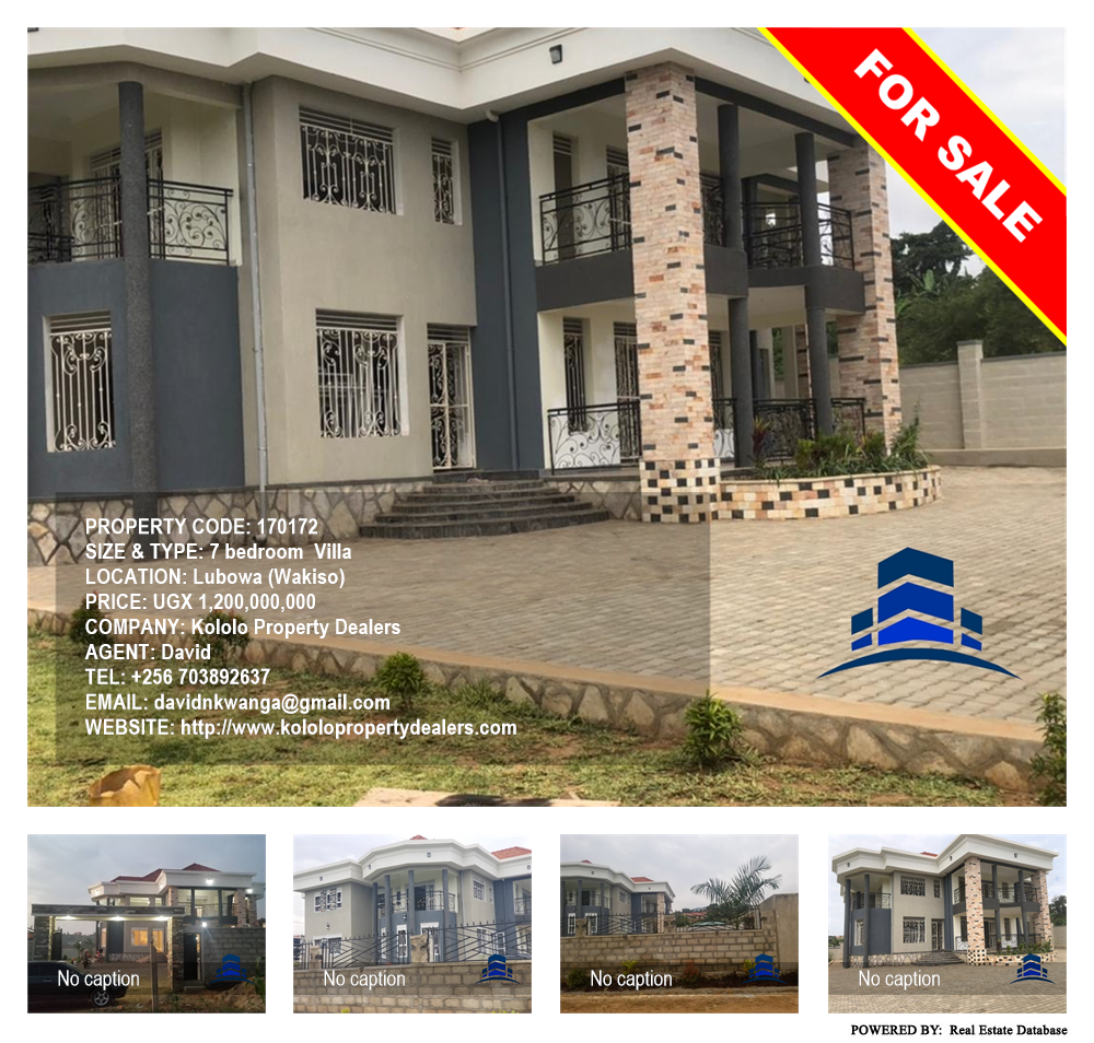 7 bedroom Villa  for sale in Lubowa Wakiso Uganda, code: 170172