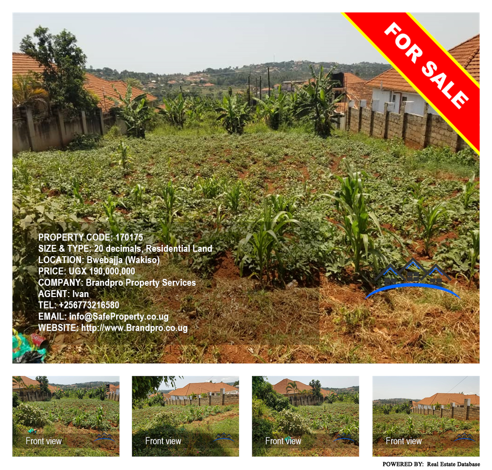 Residential Land  for sale in Bwebajja Wakiso Uganda, code: 170175