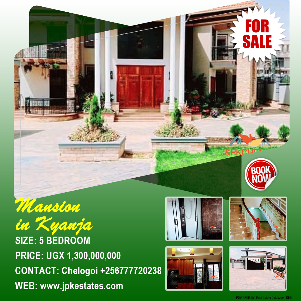 5 bedroom Mansion  for sale in Kyanja Kampala Uganda, code: 170212