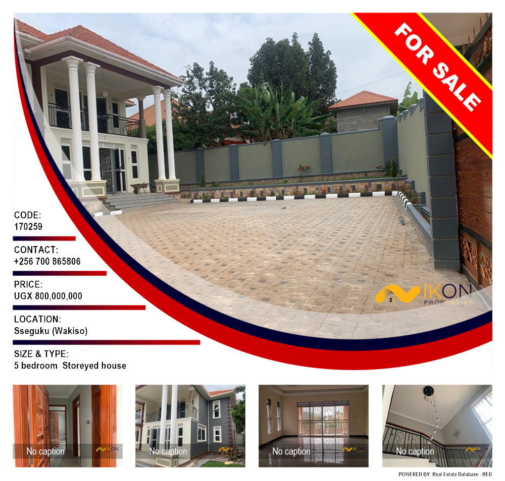 5 bedroom Storeyed house  for sale in Seguku Wakiso Uganda, code: 170259