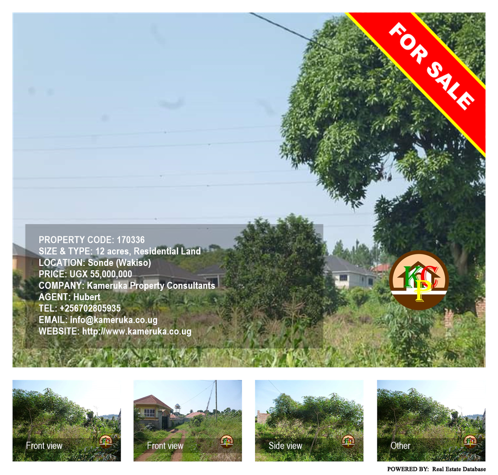 Residential Land  for sale in Sonde Wakiso Uganda, code: 170336
