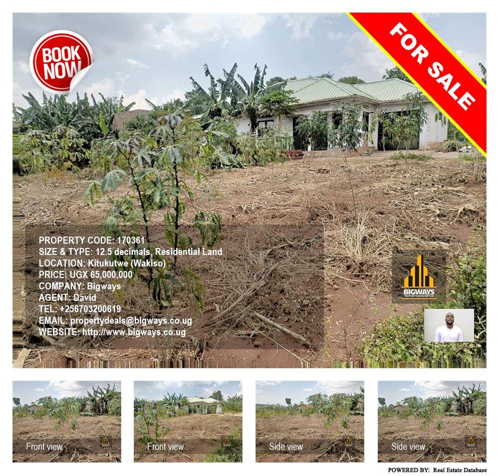 Residential Land  for sale in Kitukutwe Wakiso Uganda, code: 170361